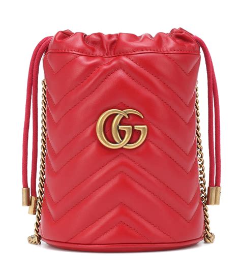 gucci gg marmont mini leather bucket bag|gucci marmont small price.